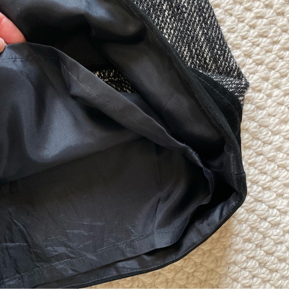 Milly sleeveless wool blend mini dress with suede hem - Picture 9 of 15